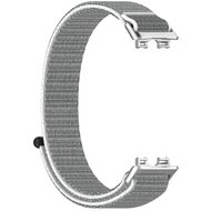 Sport loop nylon bandje - Lichtgrijs - Huawei Band 10 / 9 / 8