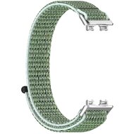 Sport loop nylon bandje - Groen - Huawei Band 10 / 9 / 8