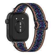 Elastische nylon band - Bohemian blauw - Huawei Watch Fit 3 / Fit 4