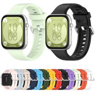 Siliconen bandje met gesp - Blauw - Huawei Watch Fit 3 / Fit 4