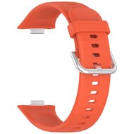 Siliconen bandje met gesp - Oranje - Huawei Watch Fit 3 / Fit 4