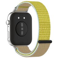 Sport loop nylon bandje - Geel - Huawei Watch Fit 3 / Fit 4