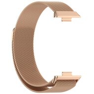 Milanese bandje - Champagne / ros&eacute; goud - Huawei Watch Fit 3 / Fit 4