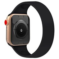 Solo Loop Link serie bandje - Maat: L - Zwart - Geschikt voor Apple Watch 38mm / 40mm / 41mm / 42mm