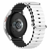 Ocean Style bandje - Wit / zwart - Xiaomi Redmi Watch 5 Active / Redmi Watch 5 Lite