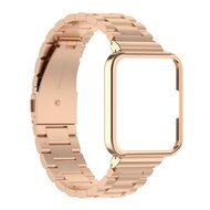 Stalen schakelband met case - Ros&eacute; goud - Xiaomi Redmi Watch 2 (Lite)