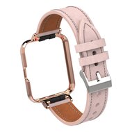 Leren band met case - Rood - Xiaomi Redmi Watch 2 (Lite)