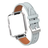 Leren band met case - Grijs - Xiaomi Redmi Watch 2 (Lite)