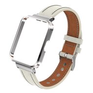 Leren band met case - Roomwit - Xiaomi Redmi Watch 2 (Lite)