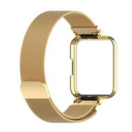 Milanese bandje met case - Goud - Xiaomi Redmi Watch 2 (Lite)