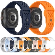 Siliconen sportband Holes Style - Lichtroze - Samsung Galaxy Watch Ultra 47mm