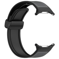 Hybrid leer + siliconen band - Grijs - Samsung Galaxy Watch Ultra 47mm