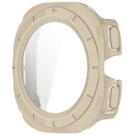 Hard case met screen protector (waterdicht) - Beige - Samsung Galaxy Watch Ultra 47mm