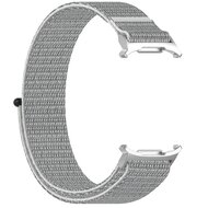 Nylon Sport loop bandje - Lichtgrijs - Samsung Galaxy Watch Ultra 47mm