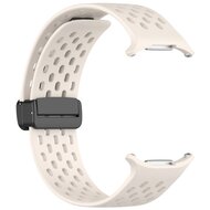 D-buckle siliconen sportband - Starlight / sterrenlicht - Samsung Galaxy Watch Ultra 47mm