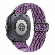 Elastische solo loop nylon bandje - Paars - Samsung Galaxy Watch 8 Classic - 46mm