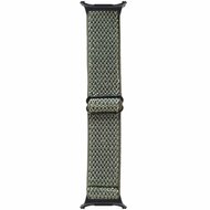 Elastische solo loop nylon bandje - Donkergroen - Samsung Galaxy Watch 8 Classic - 46mm