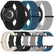 Sportloop nylon bandje - Lichtgrijs - Samsung Galaxy Watch 8 - 40mm / 44mm
