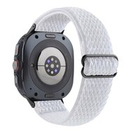 Elastische solo loop nylon bandje - Wit - Samsung Galaxy Watch 8 - 40mm / 44mm