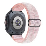 Elastische solo loop nylon bandje - Roze - Samsung Galaxy Watch 8 - 40mm / 44mm