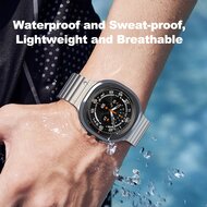 Titanium Luxe band - Zilver - Samsung Galaxy Watch 8 - 40mm / 44mm