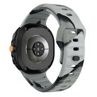 Wave siliconen band - Camouflage grijs - Samsung Galaxy Watch 8 - 40mm / 44mm