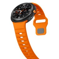 Wave siliconen band - Oranje - Samsung Galaxy Watch 8 - 40mm / 44mm
