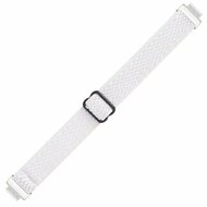 FitBit Inspire 2 &amp; Ace 3 - Elastische solo loop nylon bandje - Wit