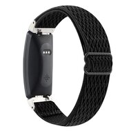 FitBit Inspire 2 &amp; Ace 3 Elastische solo loop nylon bandje - Zwart