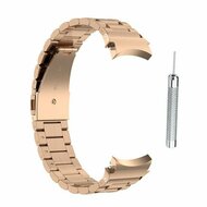 Samsung Galaxy watch 7 / Galaxy Watch FE - 40mm &amp; 44mm - Stalen schakelband - Ros&eacute; goud