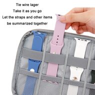 Organizer smartwatch bandjes &amp; accessoires - Small - Zwart