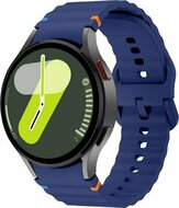 Wave Sportband - Maat: S/M - Donkerblauw -  Samsung Galaxy Watch 4 - 40mm &amp; 44mm