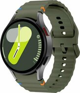 Wave Sportband - Maat: S/M - Donkergroen -  Samsung Galaxy Watch 4 - 40mm &amp; 44mm