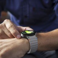 Wave Sportband - Maat: S/M - Donkergrijs -  Samsung Galaxy Watch 6 - 40mm &amp; 44mm