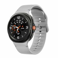 Soft siliconen band - Maat: S/M - Grijs - Samsung Galaxy Watch 8 Classic - 46mm