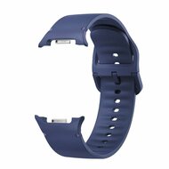 Soft siliconen band - Maat: M/L - Donkerblauw - Samsung Galaxy Watch 8 - 40mm / 44mm