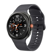 Soft siliconen band - Maat: S/M - Donkergrijs - Samsung Galaxy Watch 8 - 40mm / 44mm