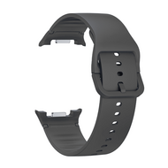 Soft siliconen band - Maat: S/M - Donkergrijs - Samsung Galaxy Watch 8 - 40mm / 44mm