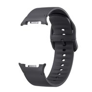 Soft siliconen band - Maat: S/M - Donkergrijs - Samsung Galaxy Watch 8 - 40mm / 44mm
