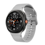 Soft siliconen band - Maat: S/M - Grijs - Samsung Galaxy Watch 8 - 40mm / 44mm