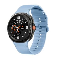 Soft siliconen band - Maat: S/M - Lichtblauw - Samsung Galaxy Watch 8 - 40mm / 44mm