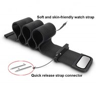 Milanese bandje - Zilver - Garmin Lily 2