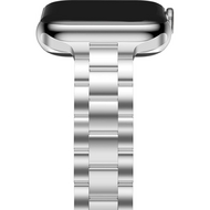 Stalen slim fit schakelband - Zilver - Geschikt voor Apple watch 38mm / 40mm / 41mm / 42mm