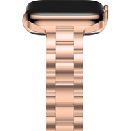 Stalen slim fit schakelband - Ros&eacute; goud - Geschikt voor Apple watch 38mm / 40mm / 41mm / 42mm