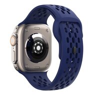 Ultimate Sport Edition bandje - Donkerblauw - Geschikt voor Apple Watch 44mm / 45mm / 46mm / 49mm
