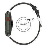 Luxe leren bandje - Lichtbruin - Geschikt voor Apple Watch 38mm / 40mm / 41mm / 42mm