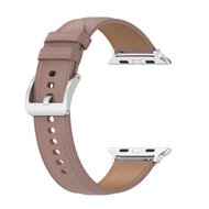 Luxe leren bandje - Oudroze - Geschikt voor Apple Watch 38mm / 40mm / 41mm / 42mm