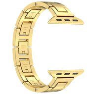 Slim Stainless steel quick-release band (small) - Goud - Geschikt voor Apple watch 44mm / 45mm&nbsp;/ 46mm / 49mm