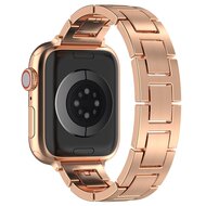 Slim Stainless steel quick-release band (small) - Ros&eacute; goud - Geschikt voor Apple watch 38mm / 40mm&nbsp;/ 41mm / 42mm