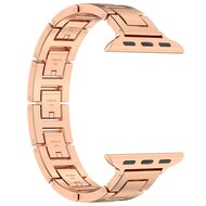 Slim Stainless steel quick-release band (small) - Ros&eacute; goud - Geschikt voor Apple watch 38mm / 40mm&nbsp;/ 41mm / 42mm